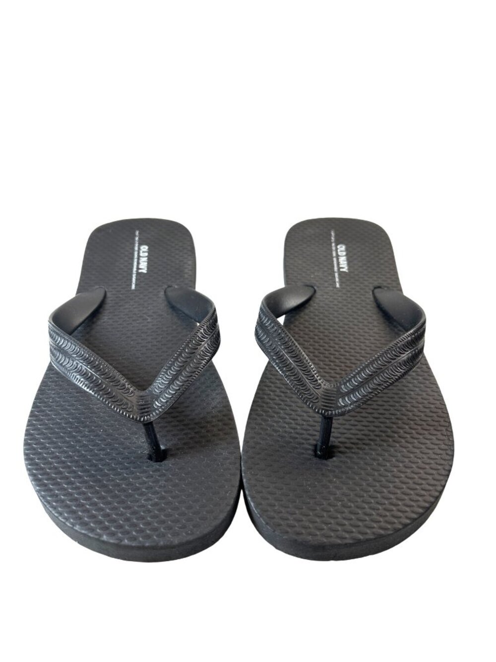 Old Navy Girls Flip Flops Black Size 3-4